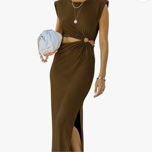 Brand new brown Maxi dress